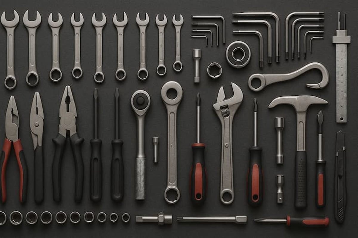 Professional mechanic tools carried in the Dallas service van